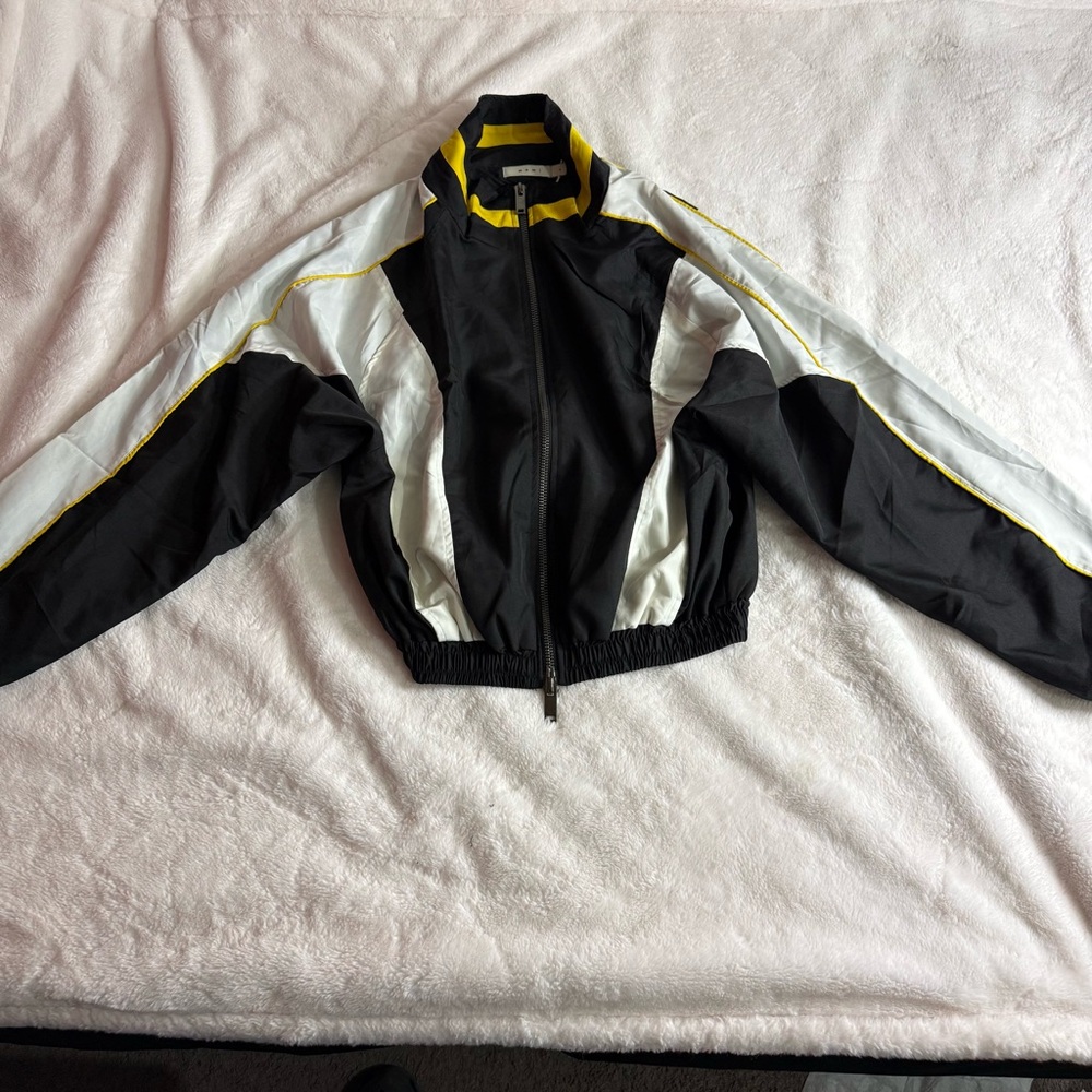 MNML Black and Yellow moto racing Jacket